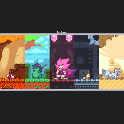 Concepto de videojuego Fox Land